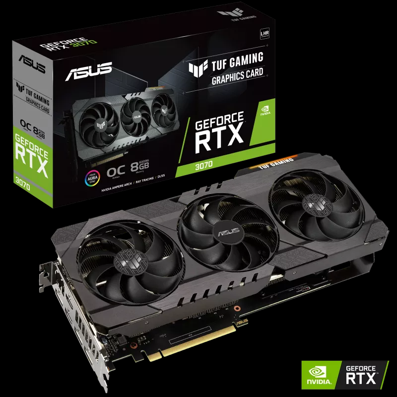 NVIDIA ASUS TUF RTX3070 8GB GDDR6 256bit HDMI/DP