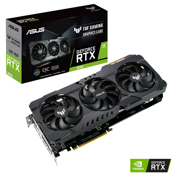 ASUS VGA TUF-RTX3060-O12G-V2 RTX 3060 12GB GDDR6 192bit HDMI/DP