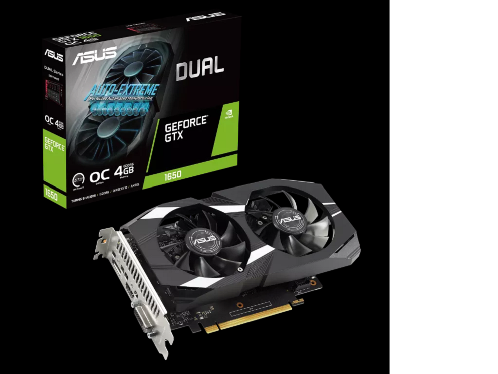ASUS DUAL-GTX1650-O4GD6-P-V2 GTX 1650 4GB GDDR6 128bit DVI/HDMI/DP