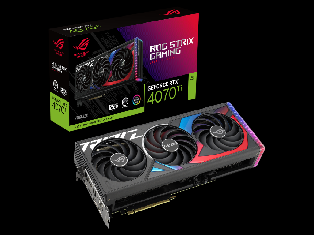 ROG-STRIX-RTX4070TI-12G-GAMING 12GB GDDR6X 192bit 2xHDMI 3xDP