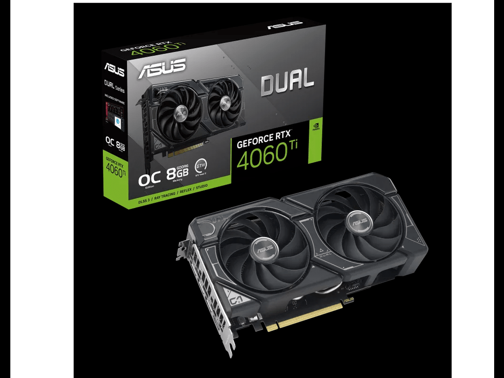 ASUS VGA DUAL-RTX4060TI-O8G RTX 4060Ti GDDR6 HDMI/DP
