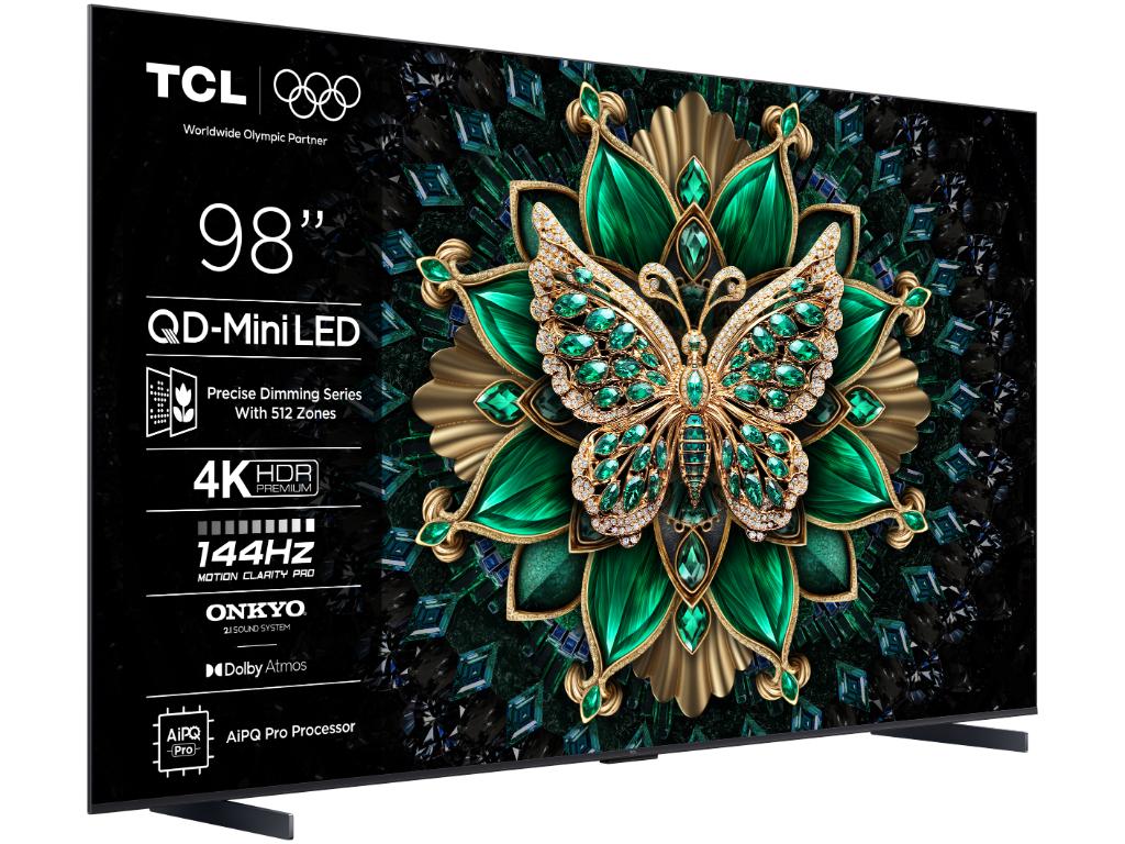TCL Televizor 98C6K/QLED-Mini LED/98"/4K UHD/144Hz/Google TV/crna