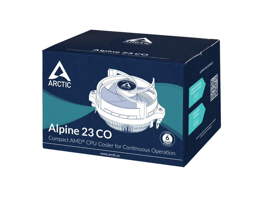 Arctic Alpine 23 COCompact AMD CPU-Cooler continuous operation