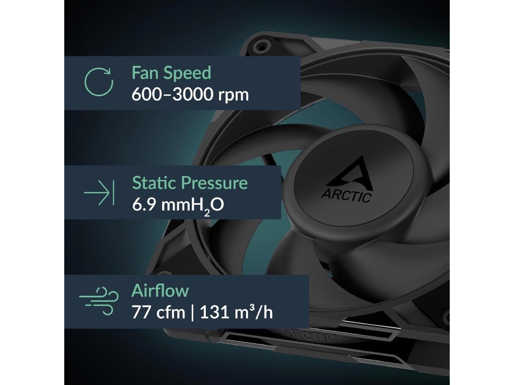 Arctic P12 Pro PSTPWM Fan with Cable Splitter