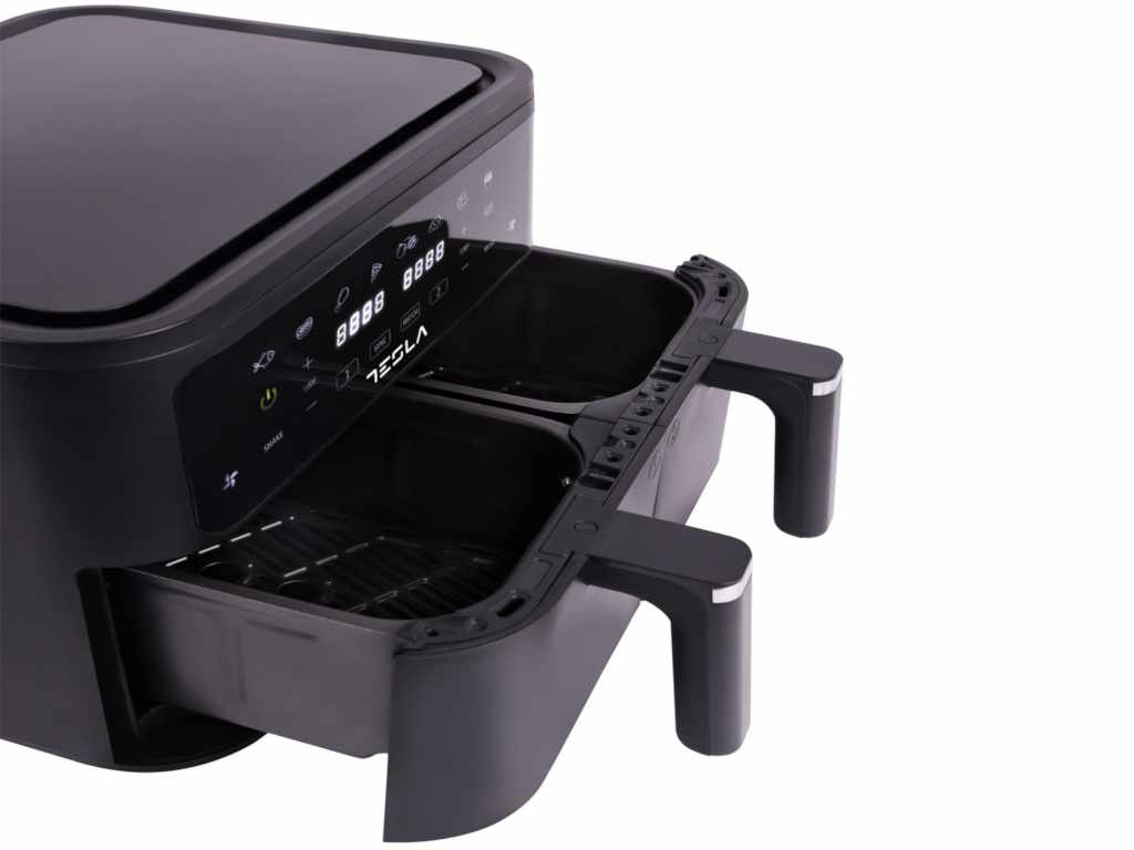 Tesla Air Fryer  AF900BSD 2400W/ 4.5L+4.5L/ digital panel/ crna-inox