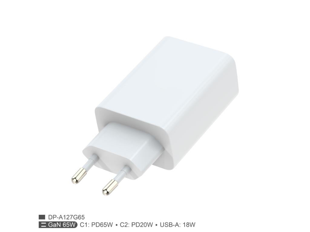 Fulmova Zidni punjac  GAN PD/65W/bela sa USB-C kablom