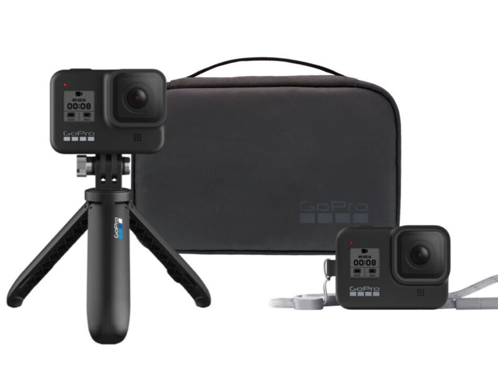 GoPro Travel Kit (Shorty+Magnetic Swivel Clip+Camera Case)