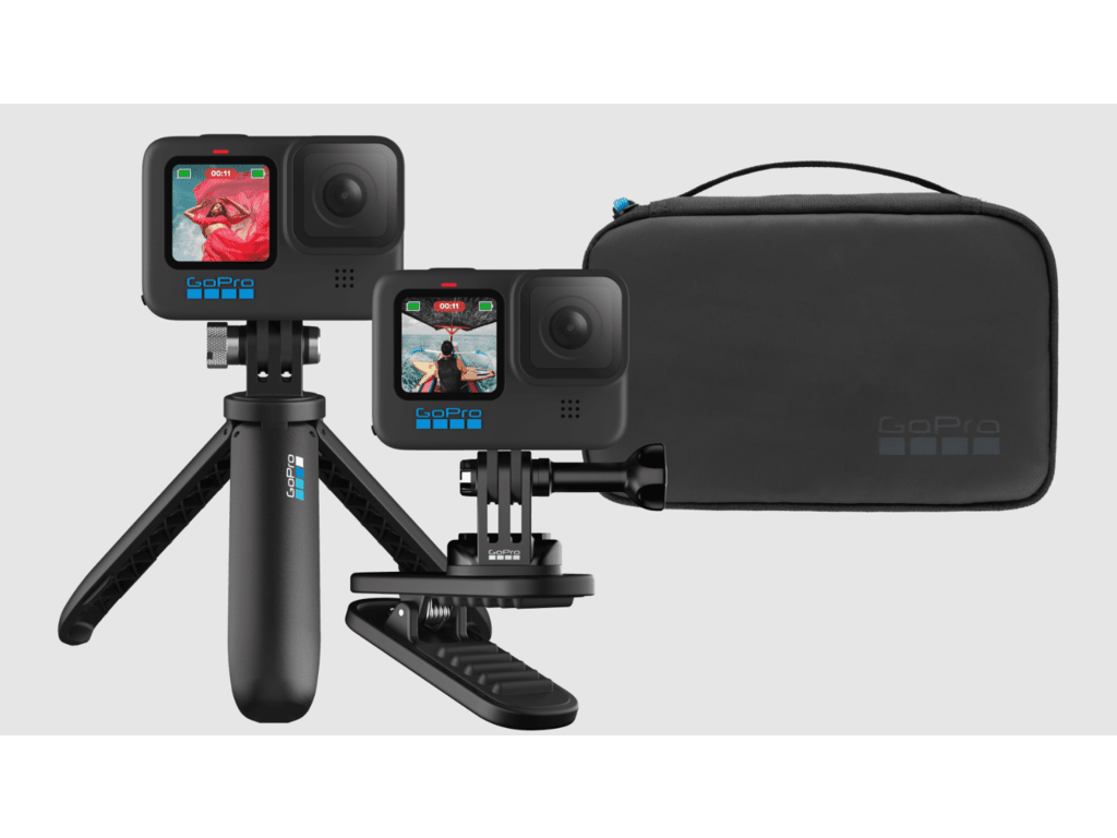 GoPro Travel Kit (Shorty+Magnetic Swivel Clip+Camera Case)