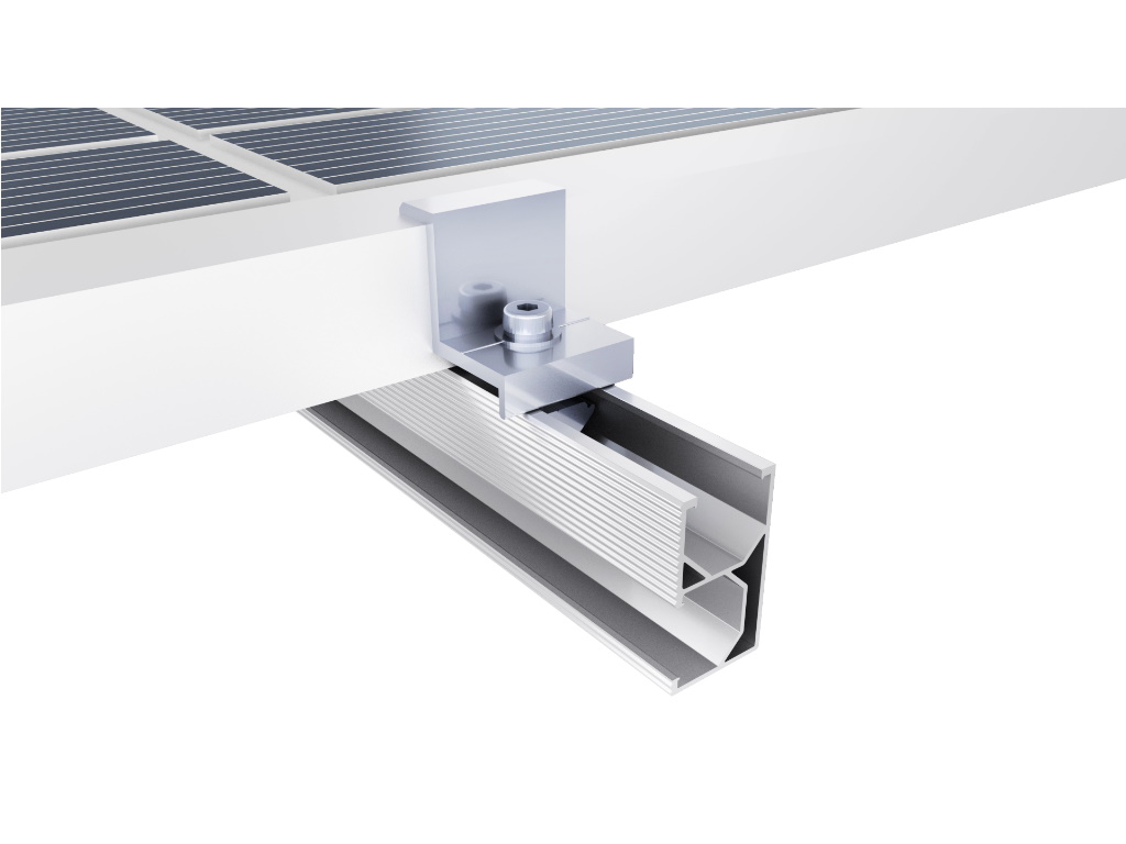 Konstrukcije za SE ANTAI za krovove od falcovanog lima, TYN-134, set za 4 panela