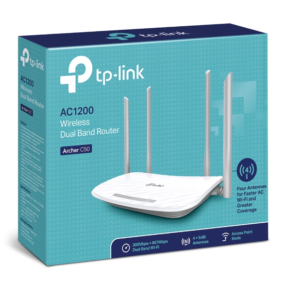 TP-Link ARCHER C50 AC1200Wireless Dual Band Router