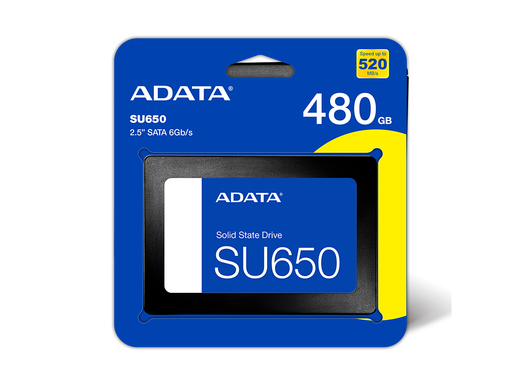 ADATA SSD 480GB 2.5", SU650 R/W: 520/450MB/s