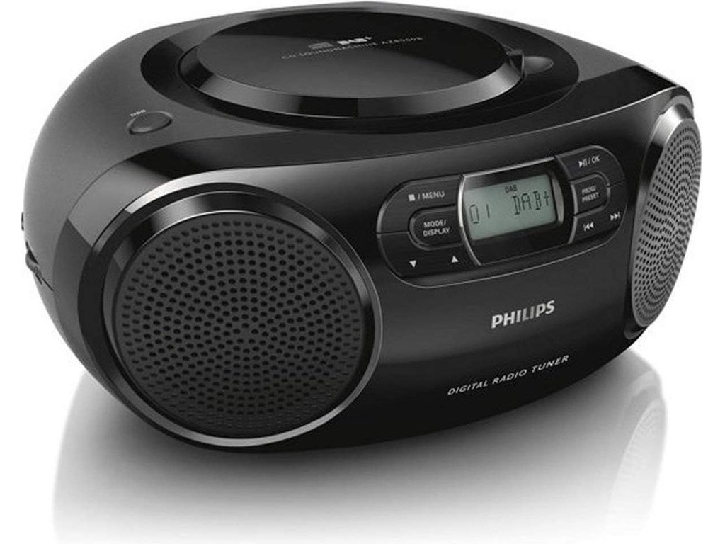 Philips radio AZB500DAB +; FM; Dynamic Bass Boost3.5-mm Audio-In;