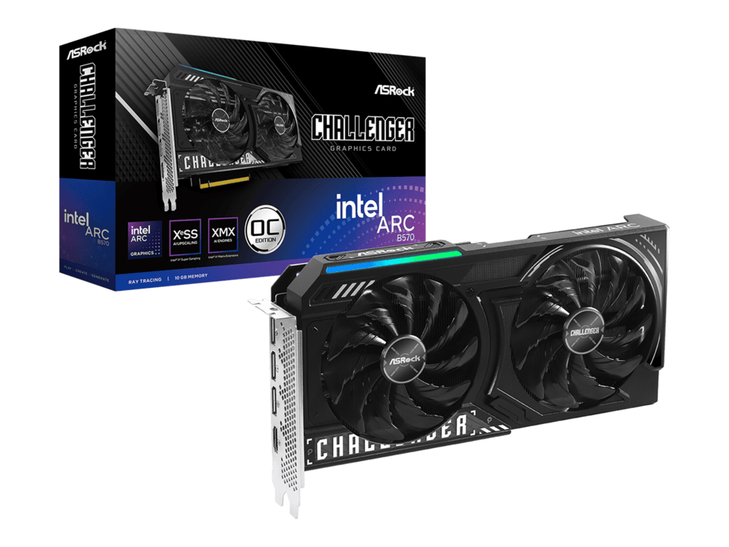 ASROCK B570 CL 10GO OC VGAChallenger, Intel Arc B57010GB 160-bit GDDR6, 3xDP, HDMI