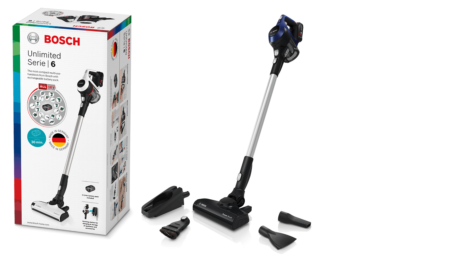 Bosch Usisivac  BBS611MAT/Serija 6/sa posudom/štapni/plava