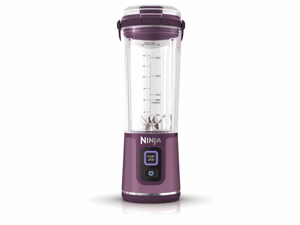 Ninja bezicni blenderLjubicasta boja, USB-C punj.kap. 5332ml, nehrdjajuci celik, snaga 5V