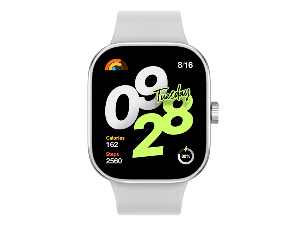 Redmi Watch 4, sivi 1.97" ekran, metalno kućište, Bluetooth pozivi, GNSS sistem