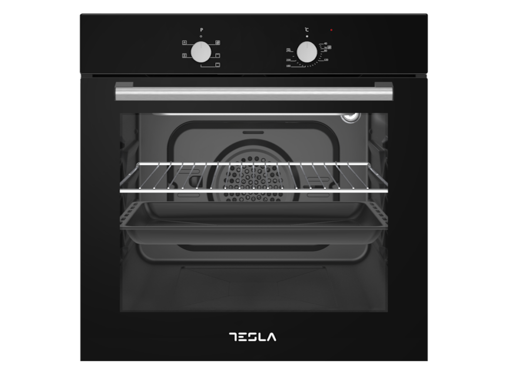 Tesla WG Ugradna rerna TESLA BO300SB ventilatorska/56L/mehanicka/crna