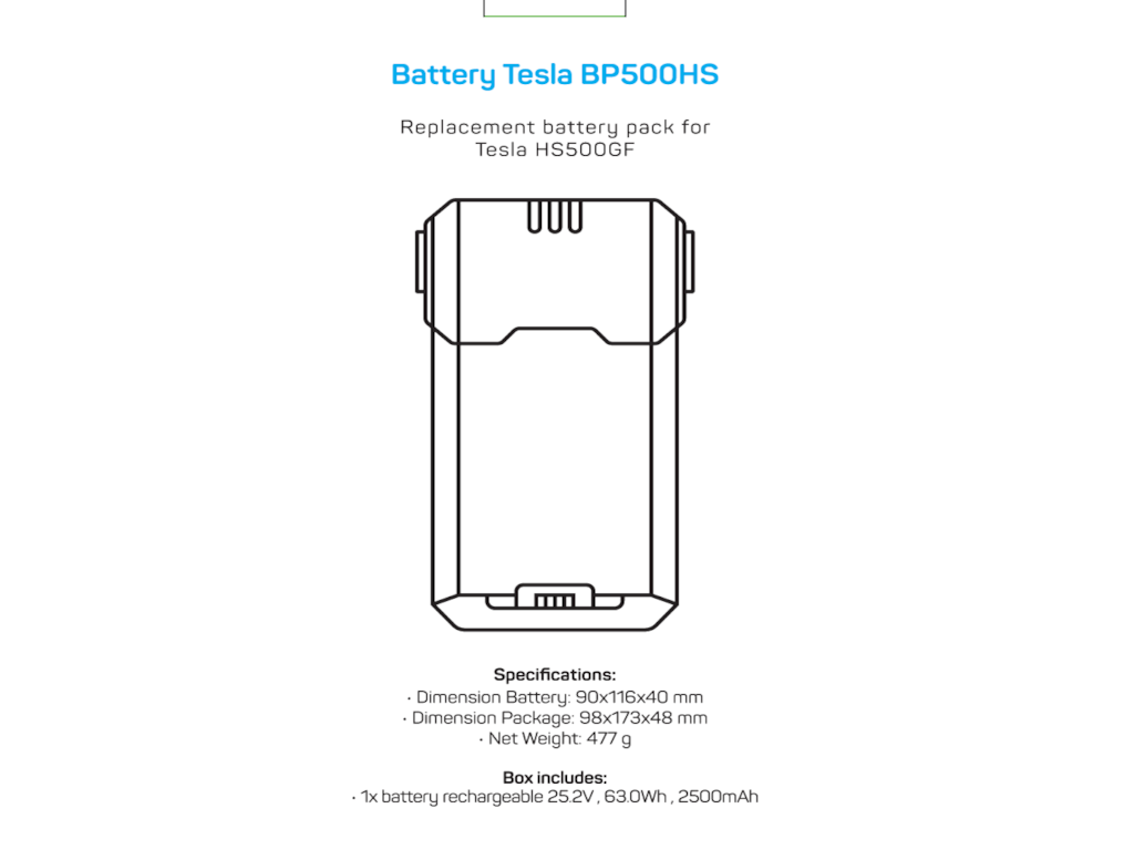 Batterry pack TESLA HS500GF/Baterije za usisivac