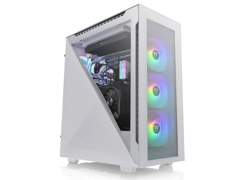 Thermaltake Kucište DIVIDER 500 TG ARGB Midi Tower/ATX/Mikro ATX/Mini-ITX/bez napajanja/bela