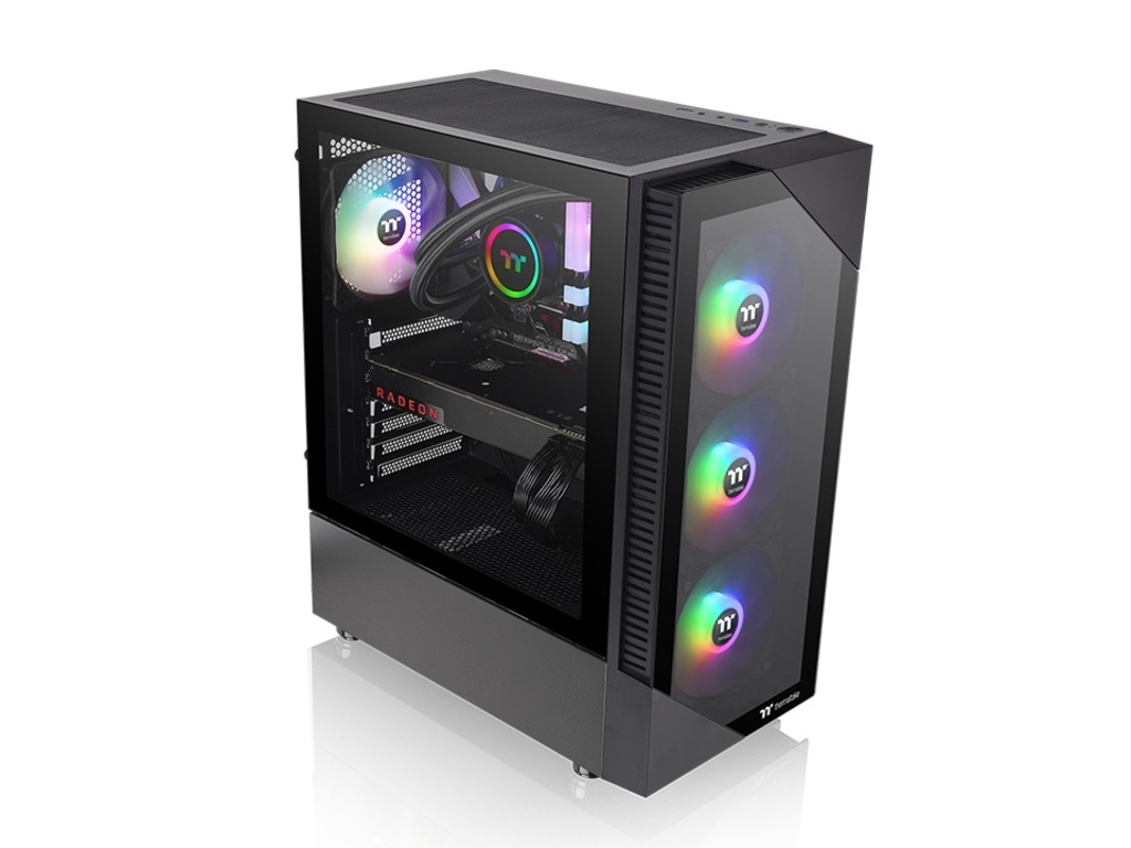 Thermaltake View 200 TG ARGB Mid tower, Tempered glass, 3x 120mm ARGB Lite fan