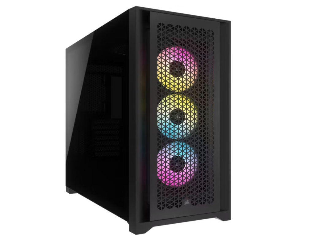 Corsair Kucište  iCUE 5000D AIRFLOW Mid-Tower/Gaming/ATX/kaljeno staklo/bez napajanja/RGB/crna