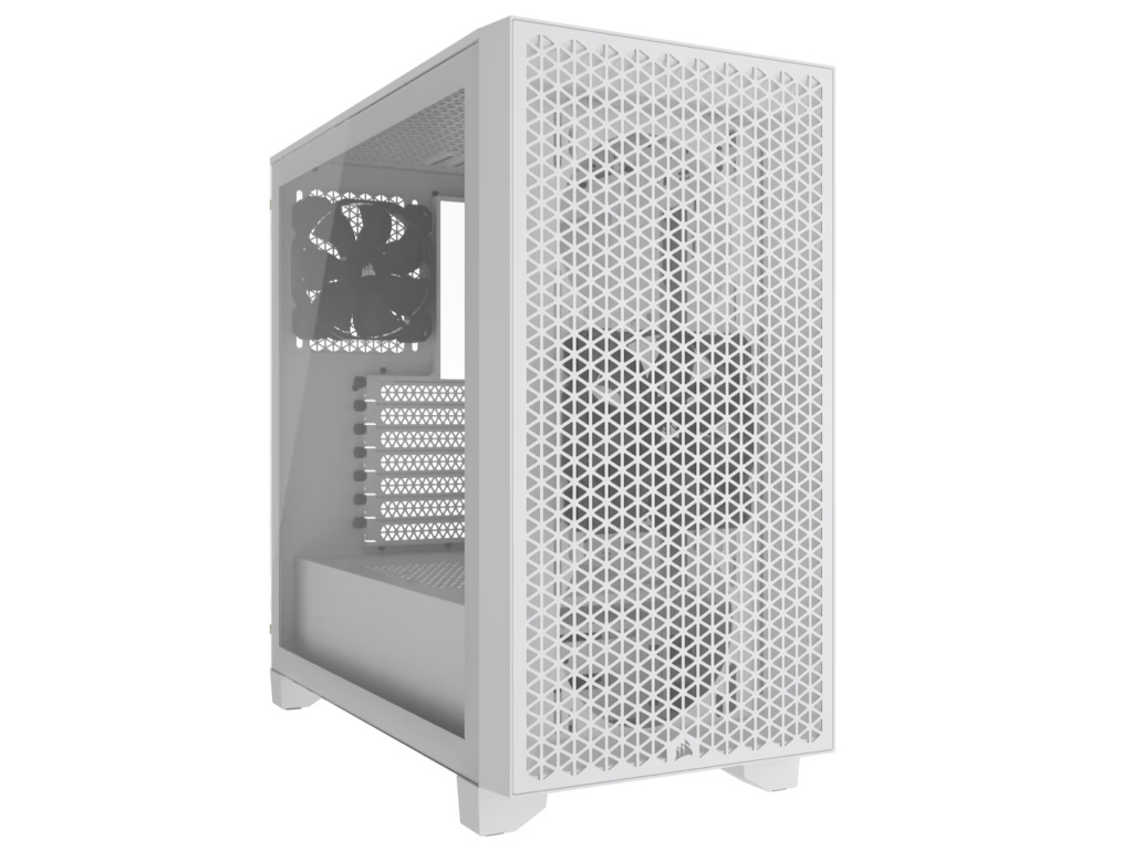 Corsair Kucište  3000D AIRFLOW Mid-Tower/Gaming/ATX/kaljeno staklo/bez napajanja/bela