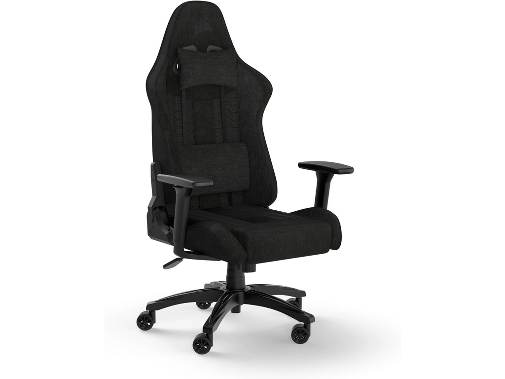 Corsair TC100 Gaming ChairRelaxed, Fabric Black/Black120kg