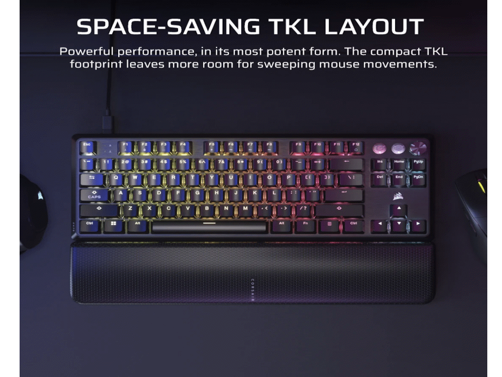 Corsair Tastatura  570 PRO TKL žicna/mehanicka/CH-911911G-NA/RGB LED/gaming/crna