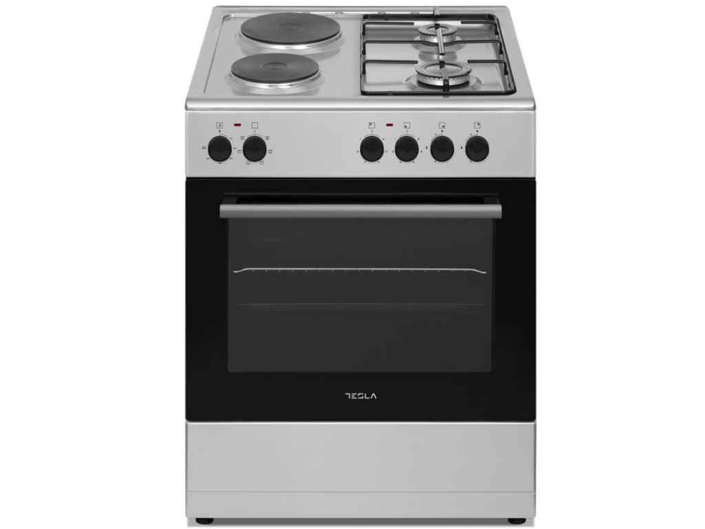 Tesla WG Šporet TESLA CM6220SX kombinovani/A/56L/ventilator/83x60x60cm/inox