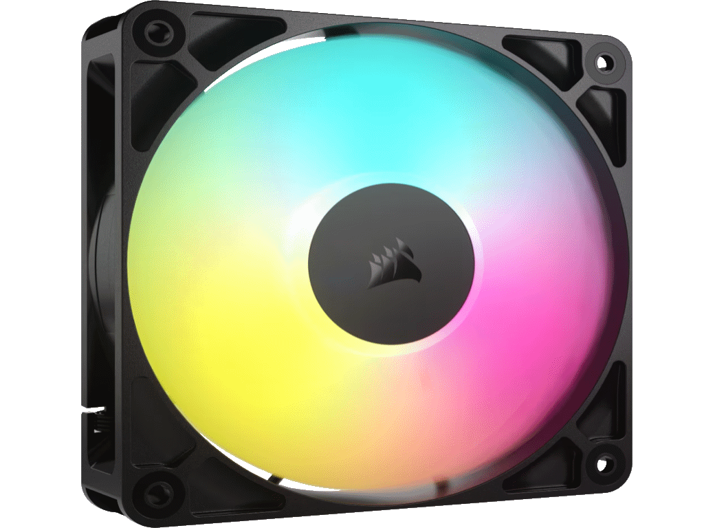 Corsair Ventilator  RS120/120mm/ARGB/single pack/crna