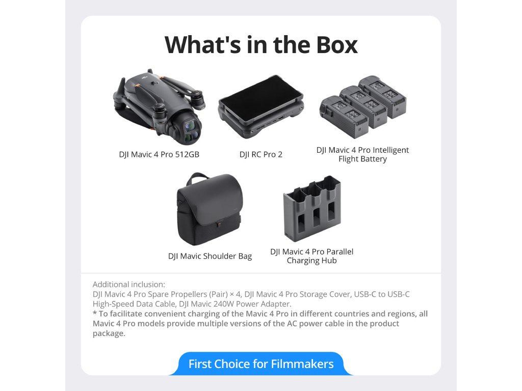 DJI Mavic 4 Pro 512 GB CreatorDron, Combo (DJI RC Pro 2)
