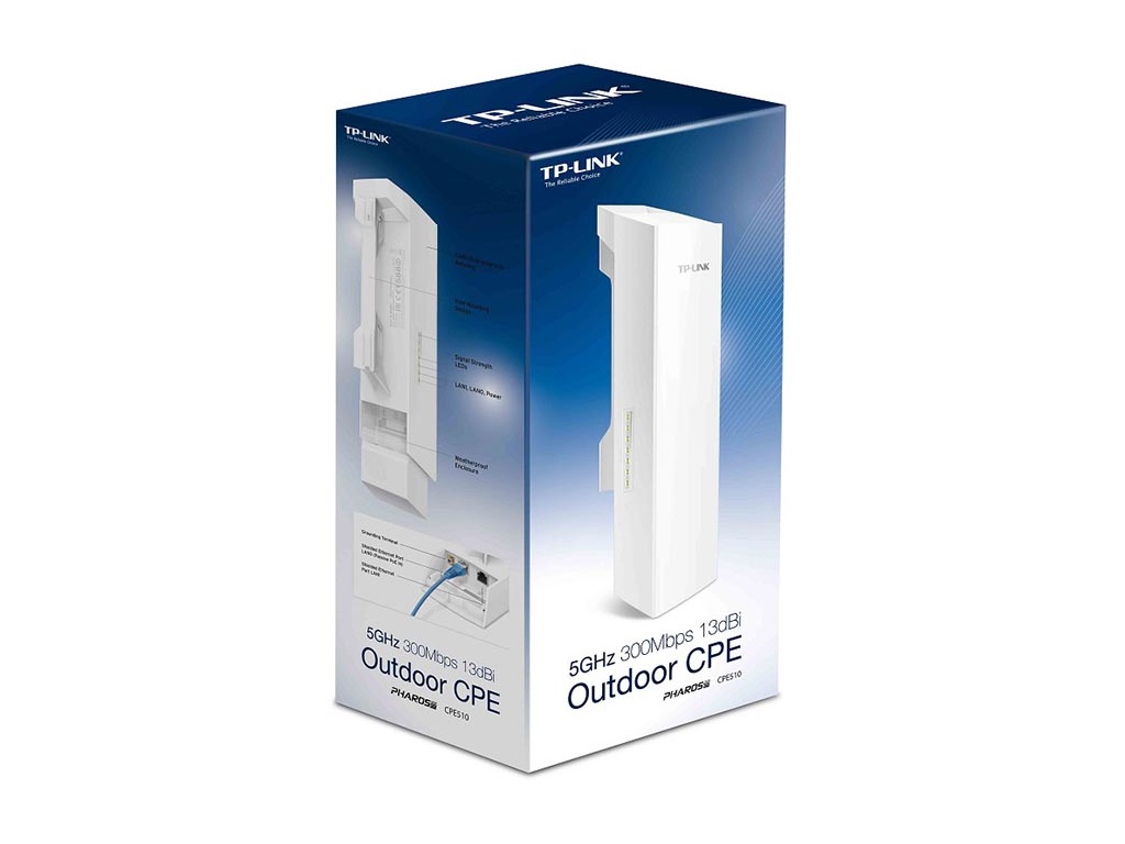 TP - Link Wireless Router TP-Link CPE510-PoE Outdoor 300Mbs/5GHz/13dbi