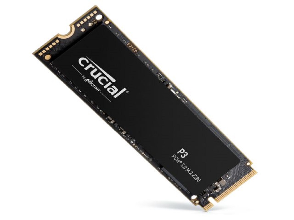 Crucial SSD P3 500GB NVMe M.23,5000/1900 MB/s