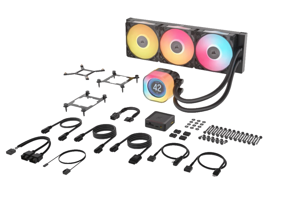Corsair Kuler  iCUE LINK TITAN 360 RX LCD/AIO/360mm/vodeno hladenje/crna