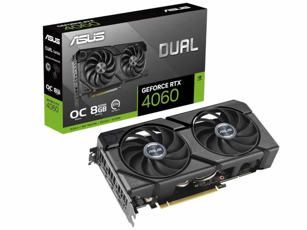 Graficka karta ASUS DUAL-RTX4060-O8G-EVO NVD/8GB/GDDR6/128bit/crna