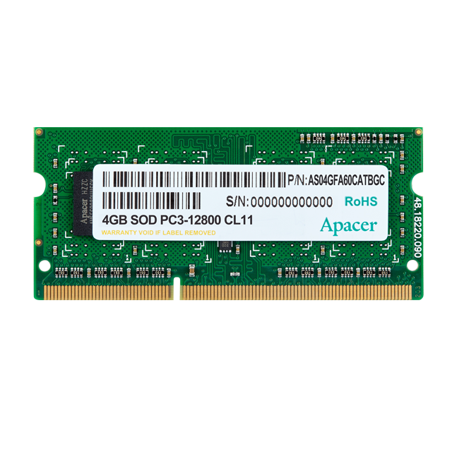 APACER 4GB 1600Mhz DDR3 SODIMM