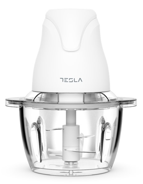 TESLA Sjeckalica FC302WSnaga 400 W; Kapacitet 1 L; 4 inox oštrice na 2 nivoa; staklena pos