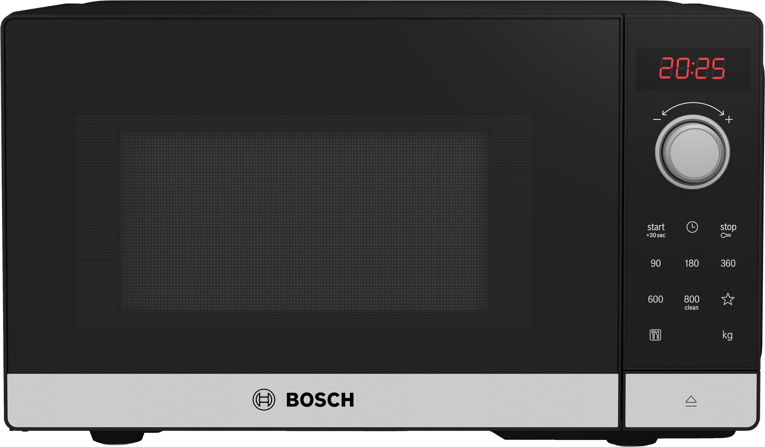 BOSCH Samostojeća Mikrovalna Serie 2|, INOX, 800W, 20L,  5 postavki 90 W, 180W, 360 W, 60 800W