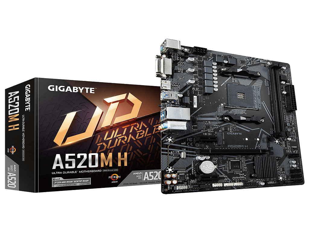 Gigabyte MB A520M HAM4/2xDDR4/1xM.2/4xSATA6xUSB/HDMI/DVI/microATX