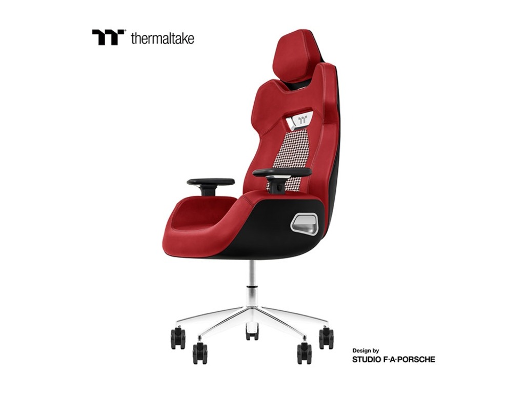 Thermaltake ARGENT E700Real Leather Gaming chairStolica, (black houndstooth fabric)
