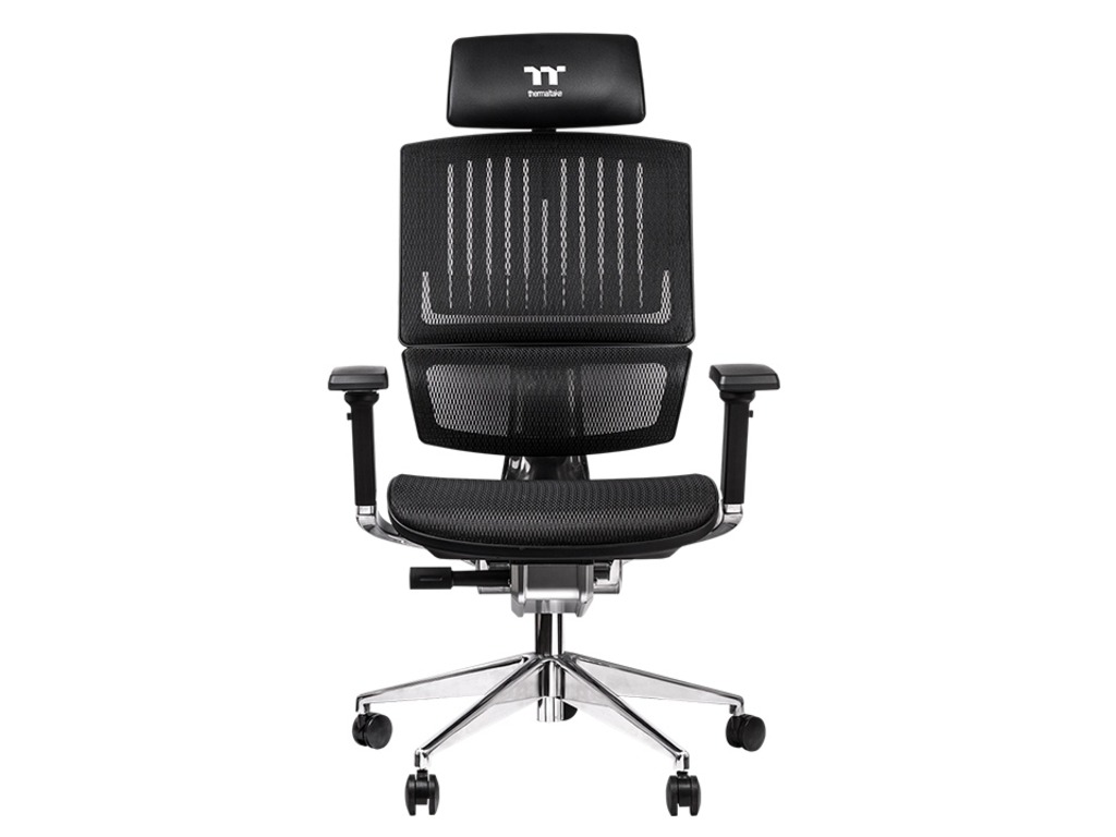 Thermaltake CyberChair E500Gaming stolica, Mesh/mrežasti,Crna boja, podesivi naslonjači za ruke
