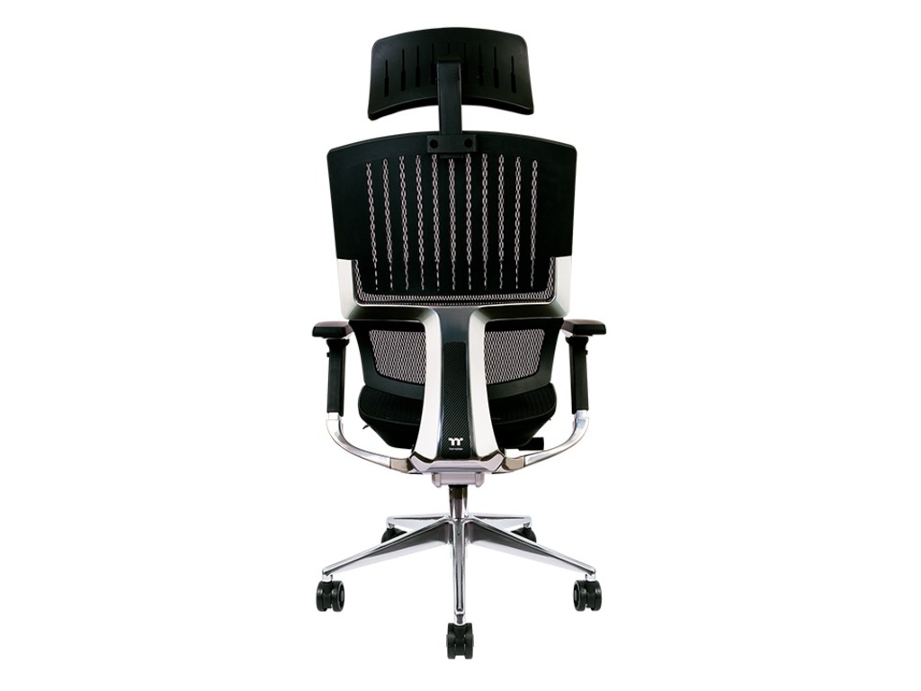 Thermaltake CyberChair E500Gaming stolica, Mesh/mrežasti,Crna boja, podesivi naslonjači za ruke
