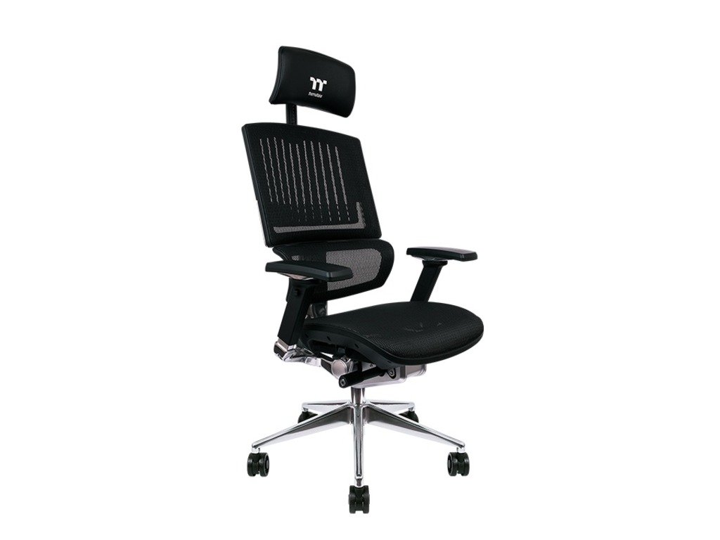 Thermaltake CyberChair E500Gaming stolica, Mesh/mrežasti,Crna boja, podesivi naslonjači za ruke