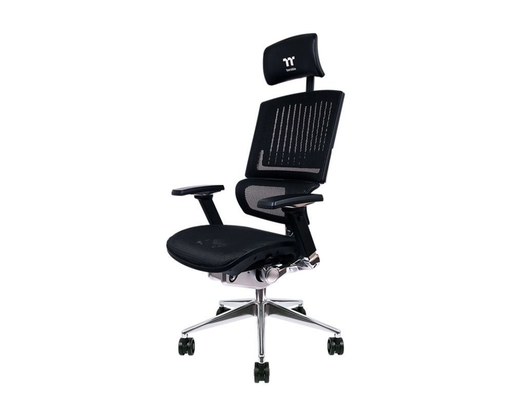 Thermaltake CyberChair E500Gaming stolica, Mesh/mrežasti,Crna boja, podesivi naslonjači za ruke