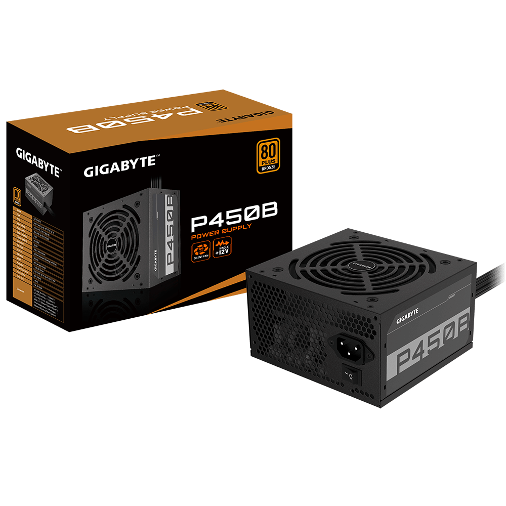 GIGABYTE PSU 450W 80+ bronze6xSATA,2xPCIe 6+2 Pin,3x4Pin,1xFloppy