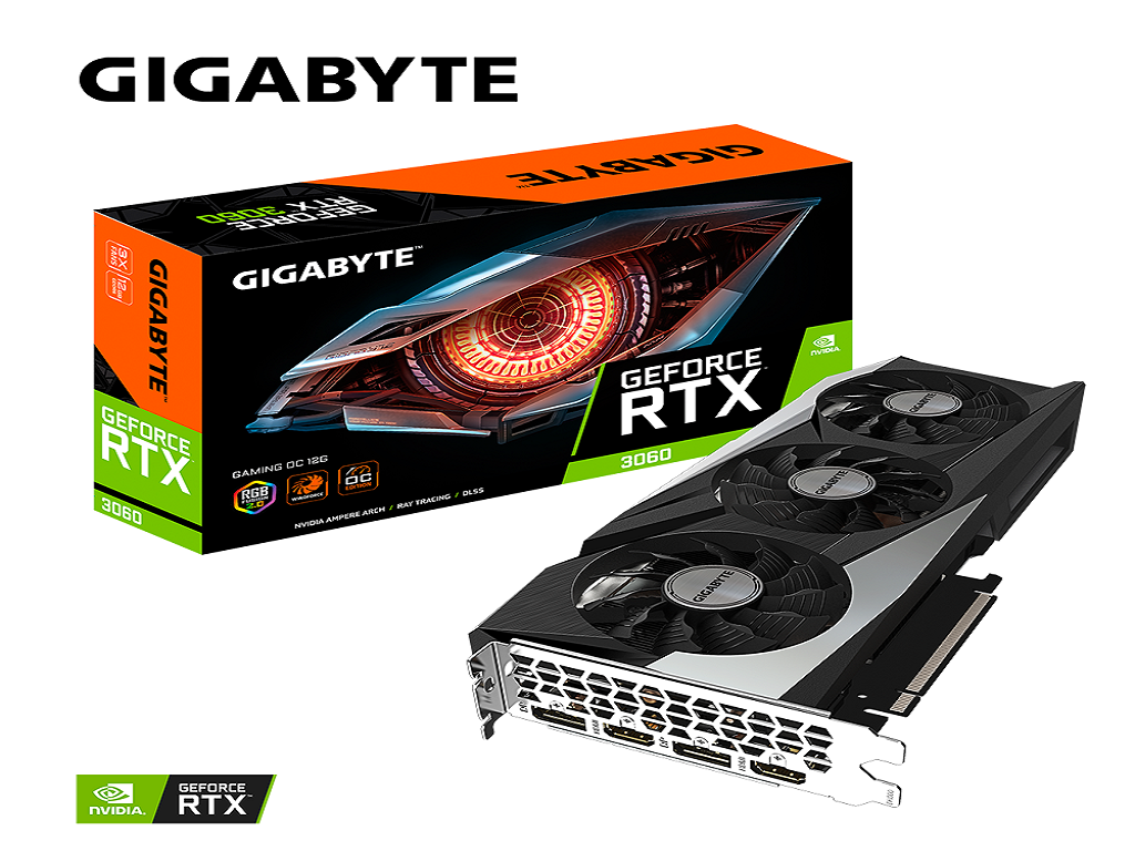 Gigabyte VGA RTX 3060 Gam OC8GB GDDR6 128GB; 2xDP, 2xHDMI;