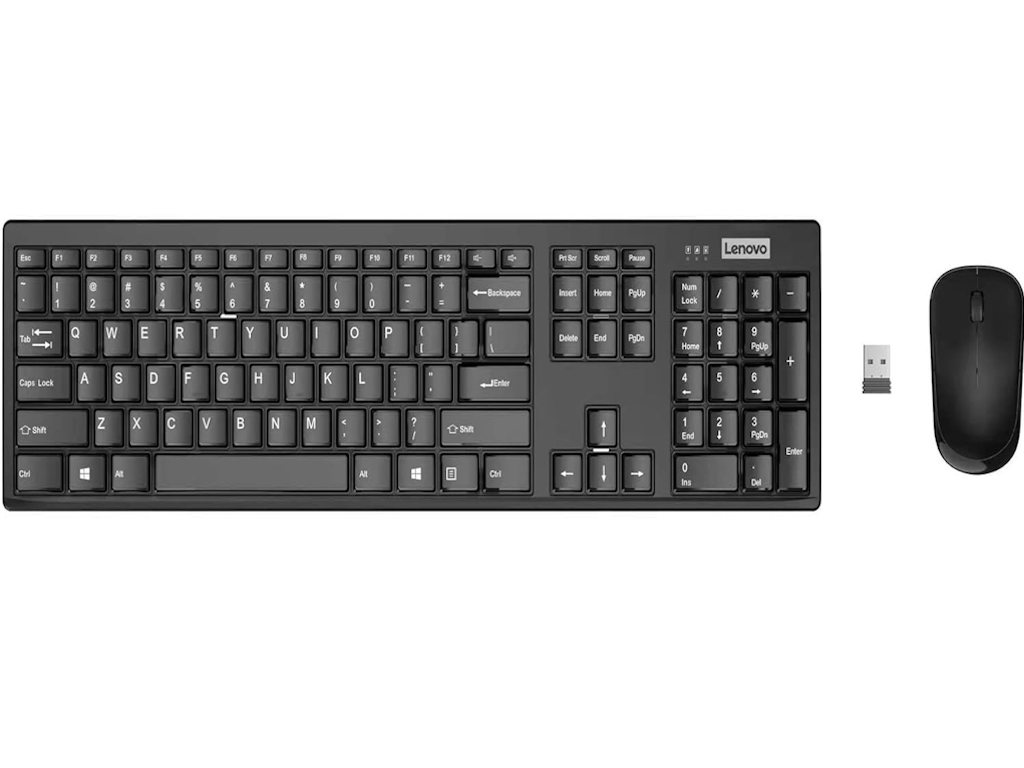 Lenovo Tastatura+miš 100 bežicni set/US/crna