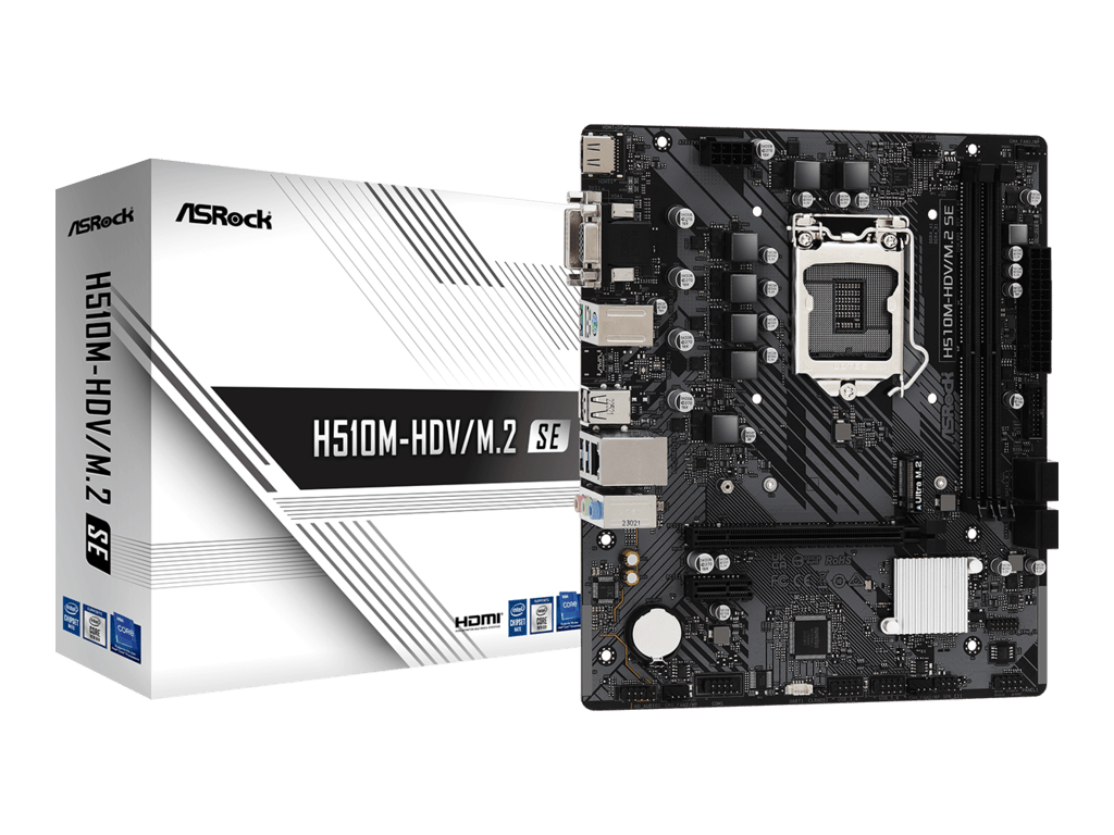 ASROCK MB H510M-HDV/M.2 SEIntel H470;LGA1200;2xDDR4M.2;VGA,DVI,HDMI;micro ATX