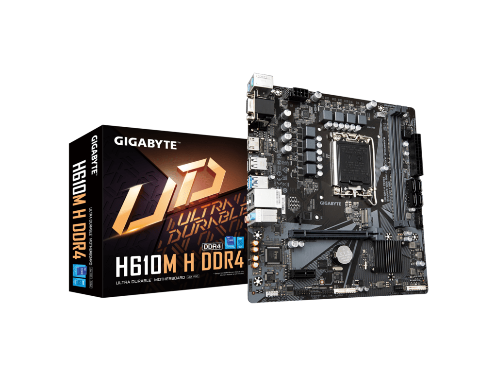 Gigabyte MB [H610M H DDR4 G10]LGA1700; 2xDDR4 up to 64GB1xM.2; HDMI,VGA; 2xPS2; 6xUSB