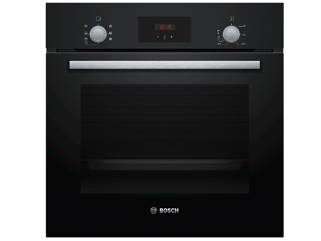 BOSCH Pećnica Serie 2| CRNA, 66l, 6 načina pečenjaEcoClean Direct